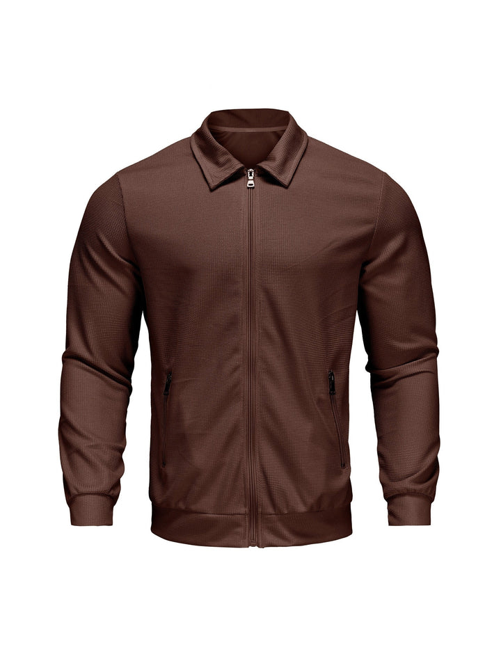 Marvin – Casual Polyester Jacket with Zipper