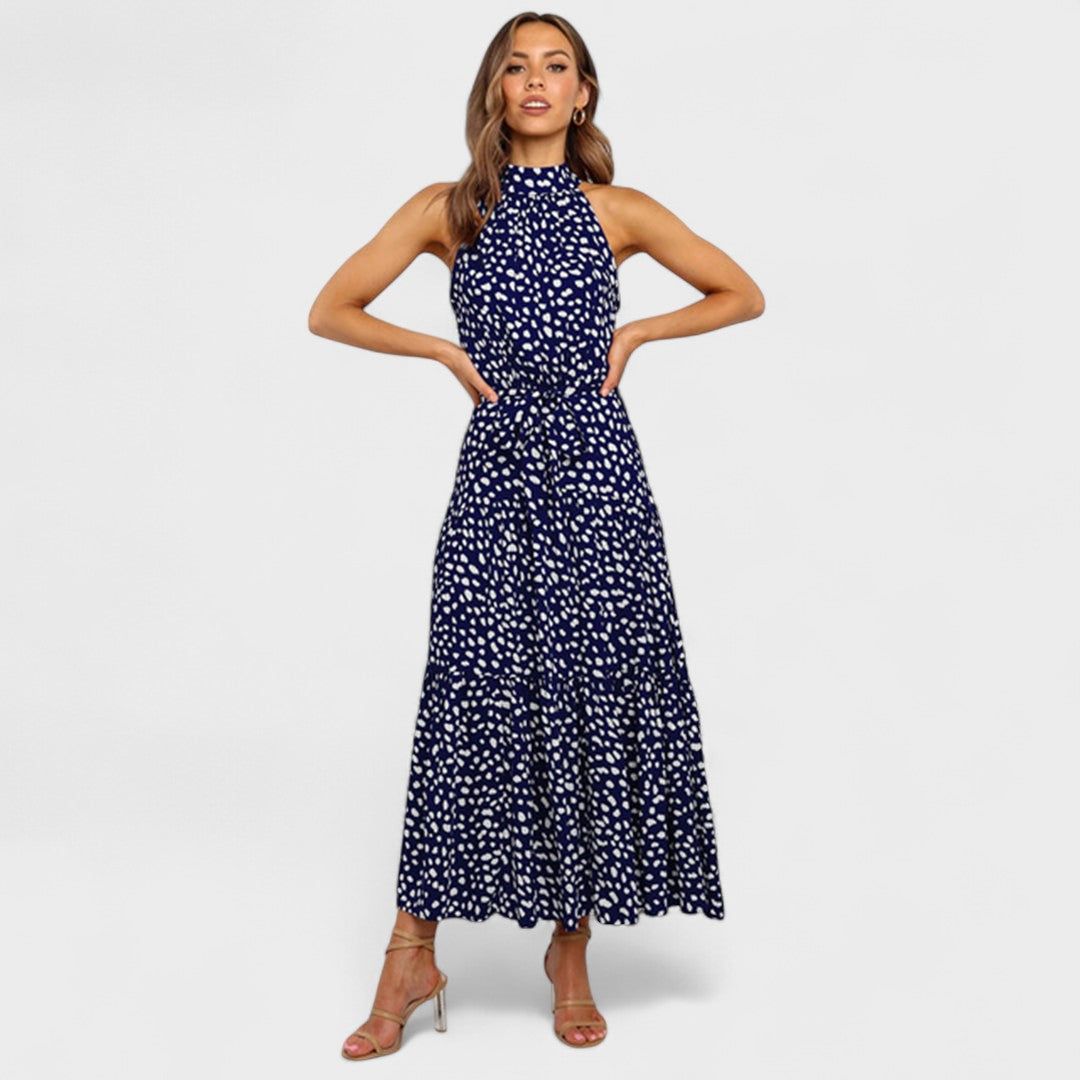 Kitty™ | Elegant and Playful Polka Dot Maxi Dress