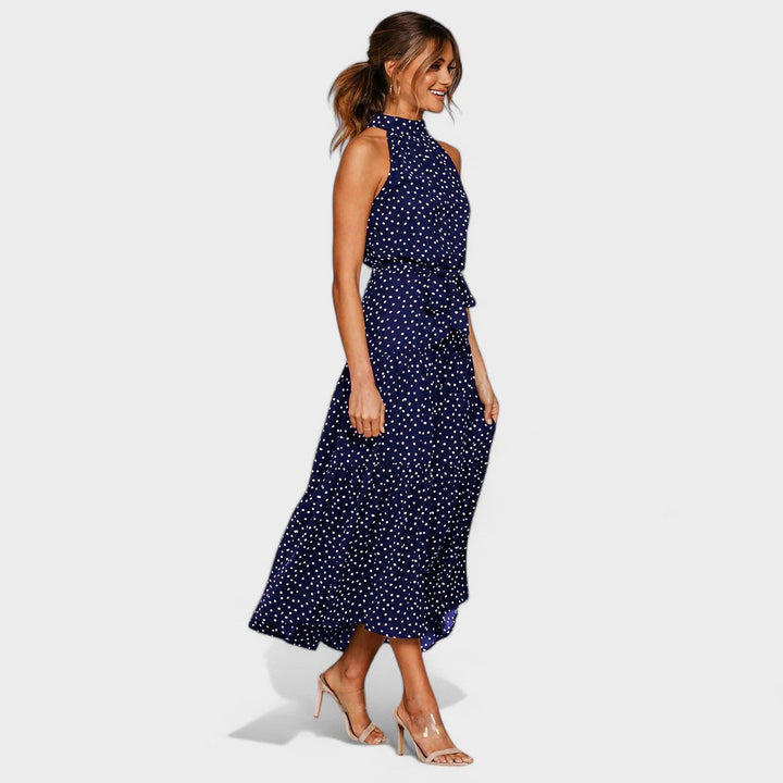 Kitty™ | Elegant and Playful Polka Dot Maxi Dress
