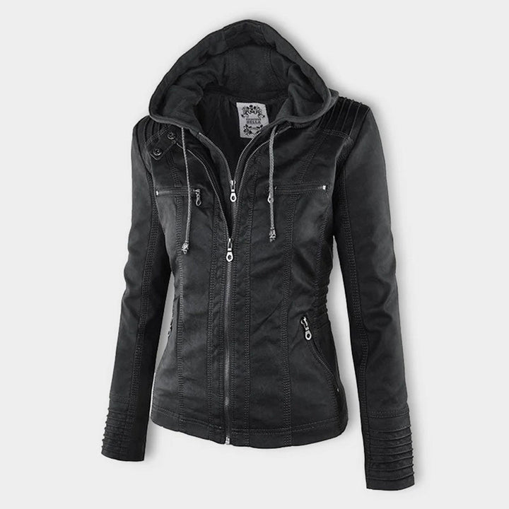 Bellini | Stylish Leather Jacket with Hood
