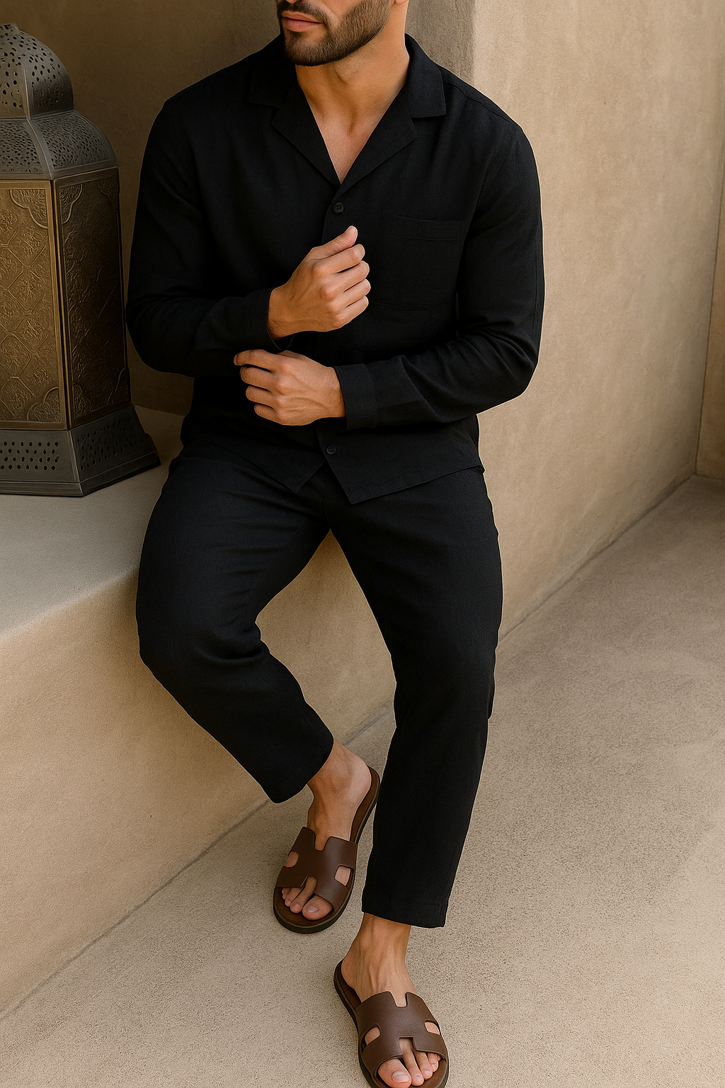 Donato – Casual Two-Piece Set with Long Sleeves