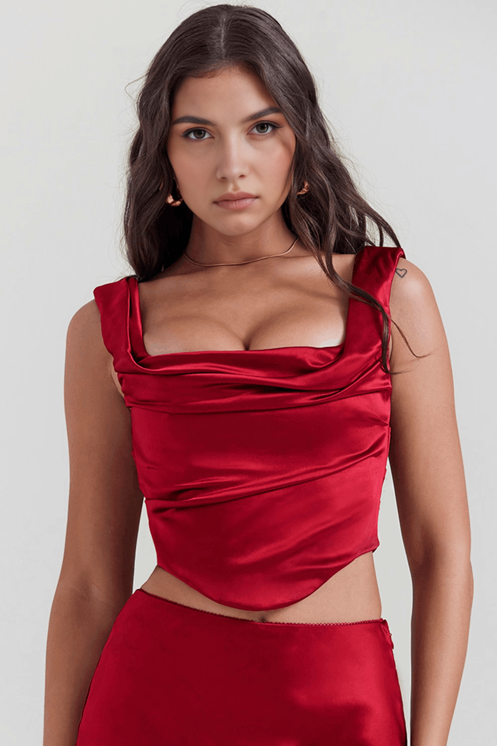 AMARI - BRONZÉ CORSET MAXI SKIRT