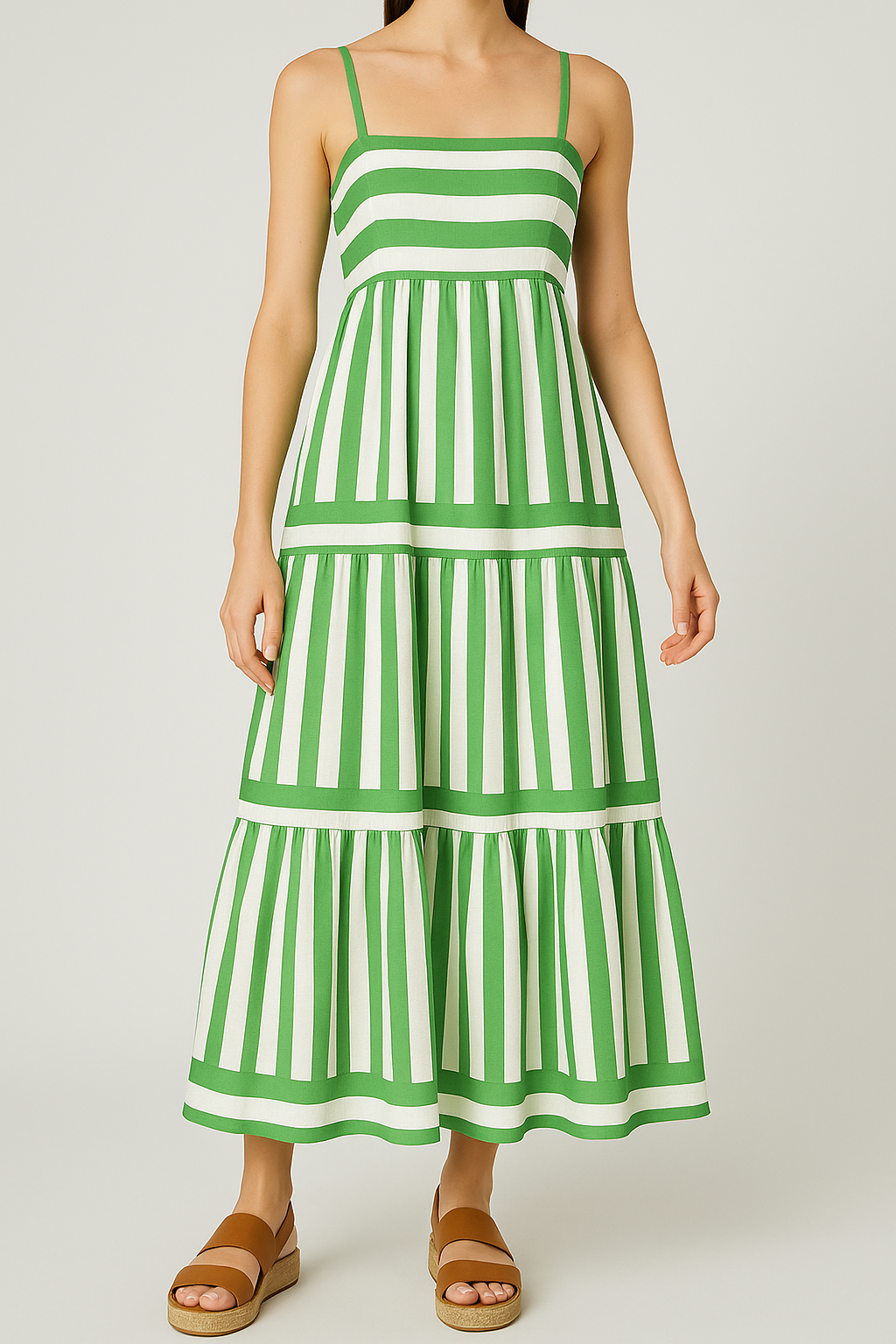 Henny™ | Striped Maxi Dress with Adjustable Straps