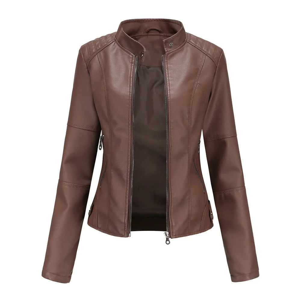 Bellini | Minimalist Smooth Leather Jacket