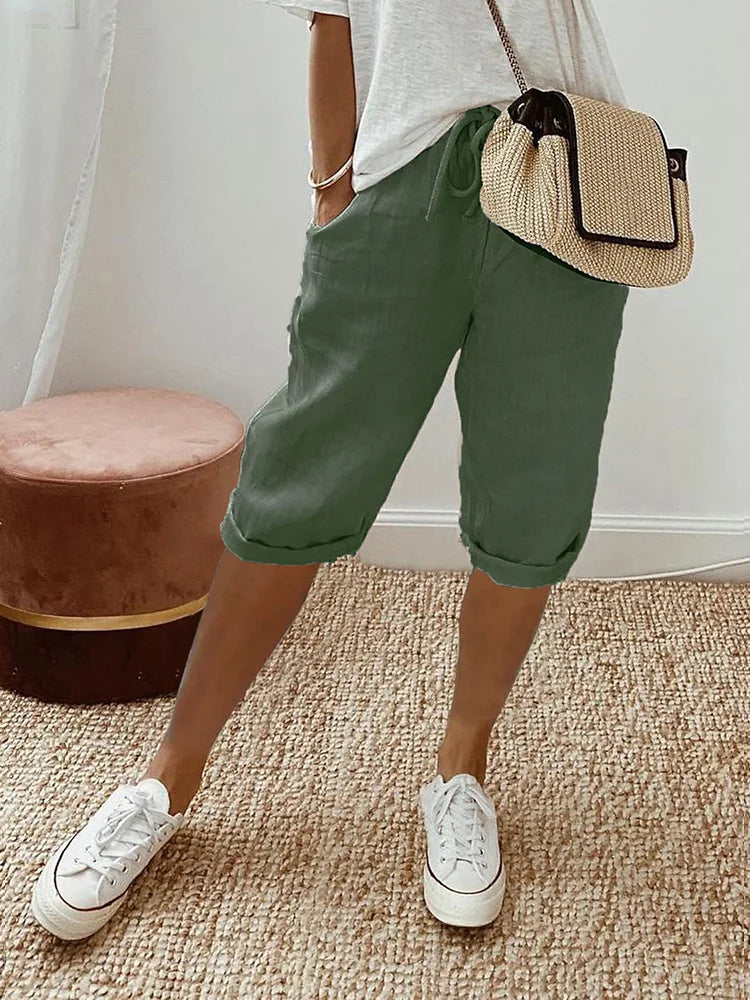 Mae™ – Light Cotton-Linen Shorts