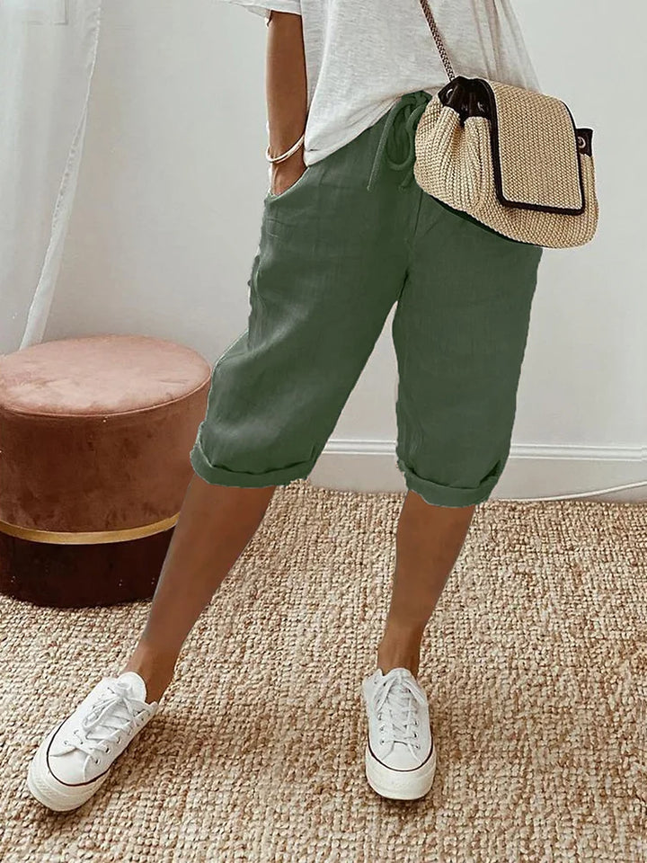 Mae™ – Light Cotton-Linen Shorts