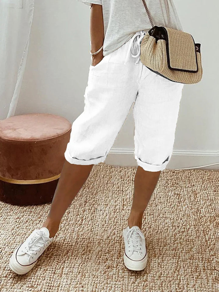 Mae™ – Light Cotton-Linen Shorts