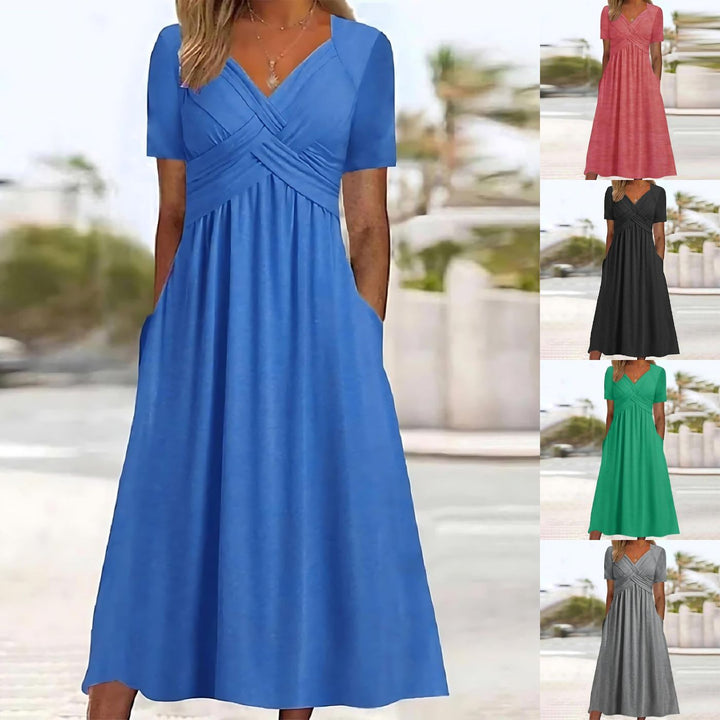 Pamela | Elegant Dress with Tummy Coverage