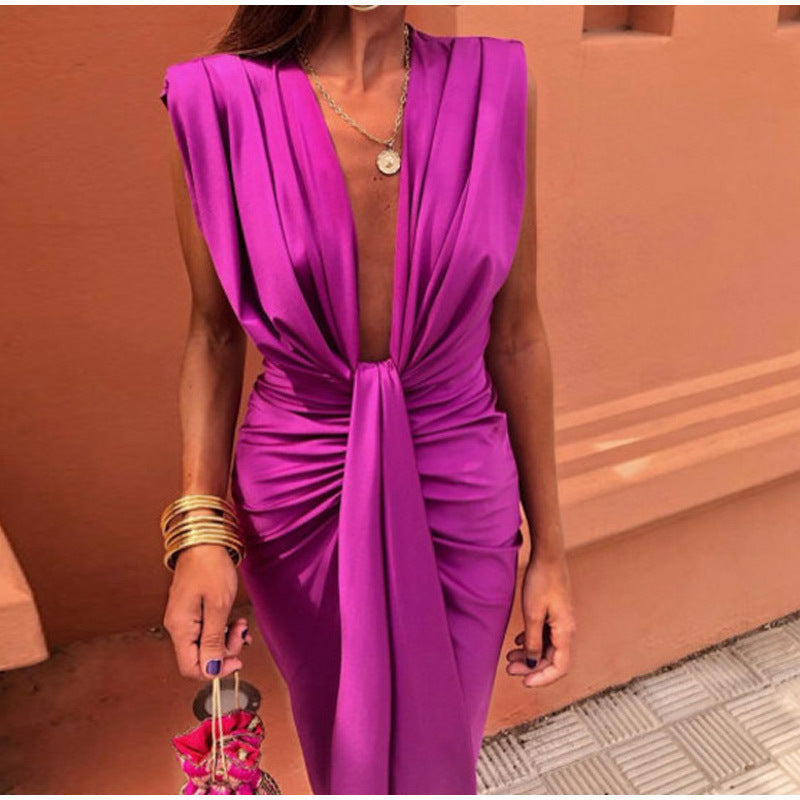 Isabella | Evening Dress with Deep V-Neck