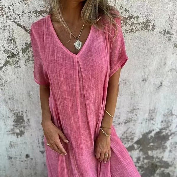 Sunniva™ | Loose V-neck Dress