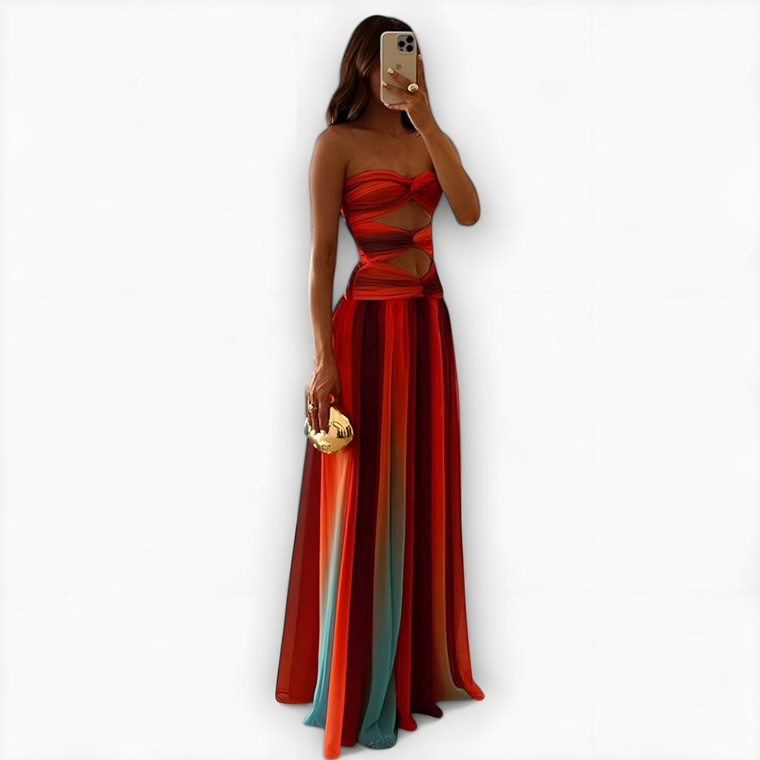 Marita™ | Strapless Maxi Dress with Elegant Flow