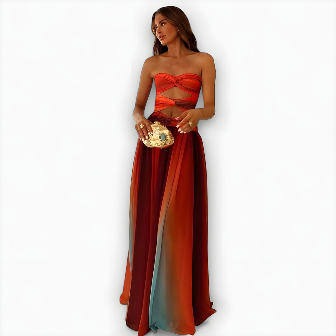 Marita™ | Strapless Maxi Dress with Elegant Flow
