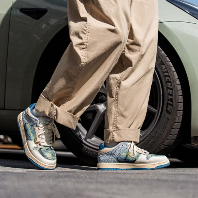 Van Gogh Starry Mirror Inspired Sneakers