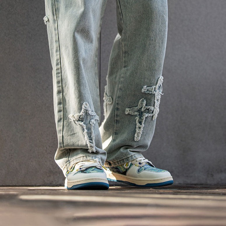 Van Gogh Starry Mirror Inspired Sneakers