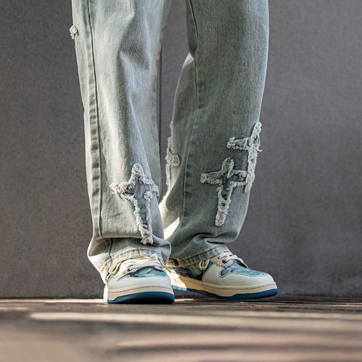 Van Gogh Starry Mirror Inspired Sneakers