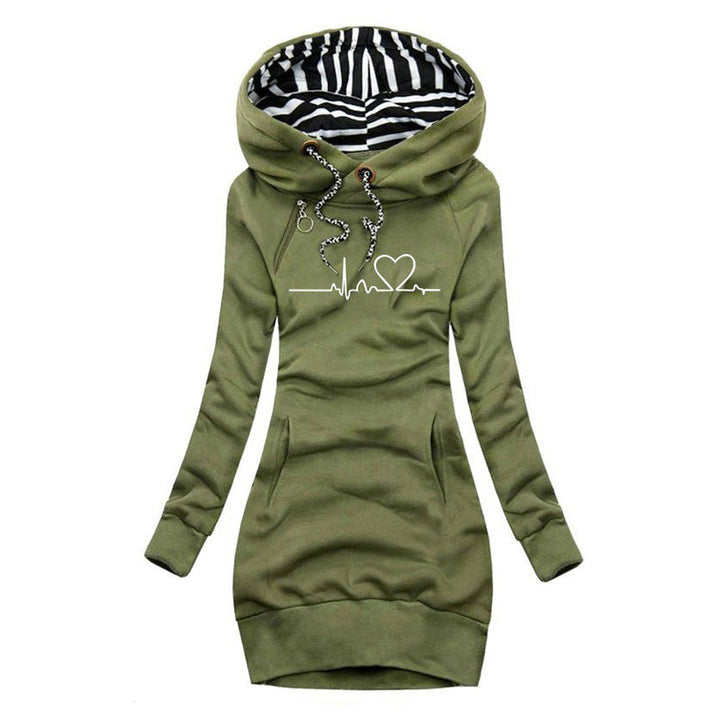 Cécile | Printed Sweater Dress Heartbeat