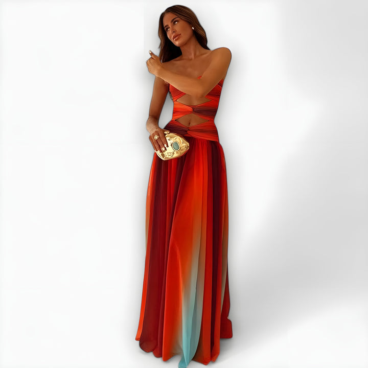 Marita™ | Strapless Maxi Dress with Elegant Flow