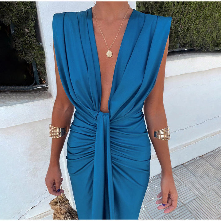 Isabella | Evening Dress with Deep V-Neck