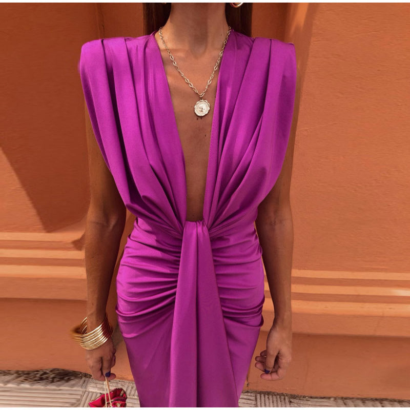 Isabella | Evening Dress with Deep V-Neck