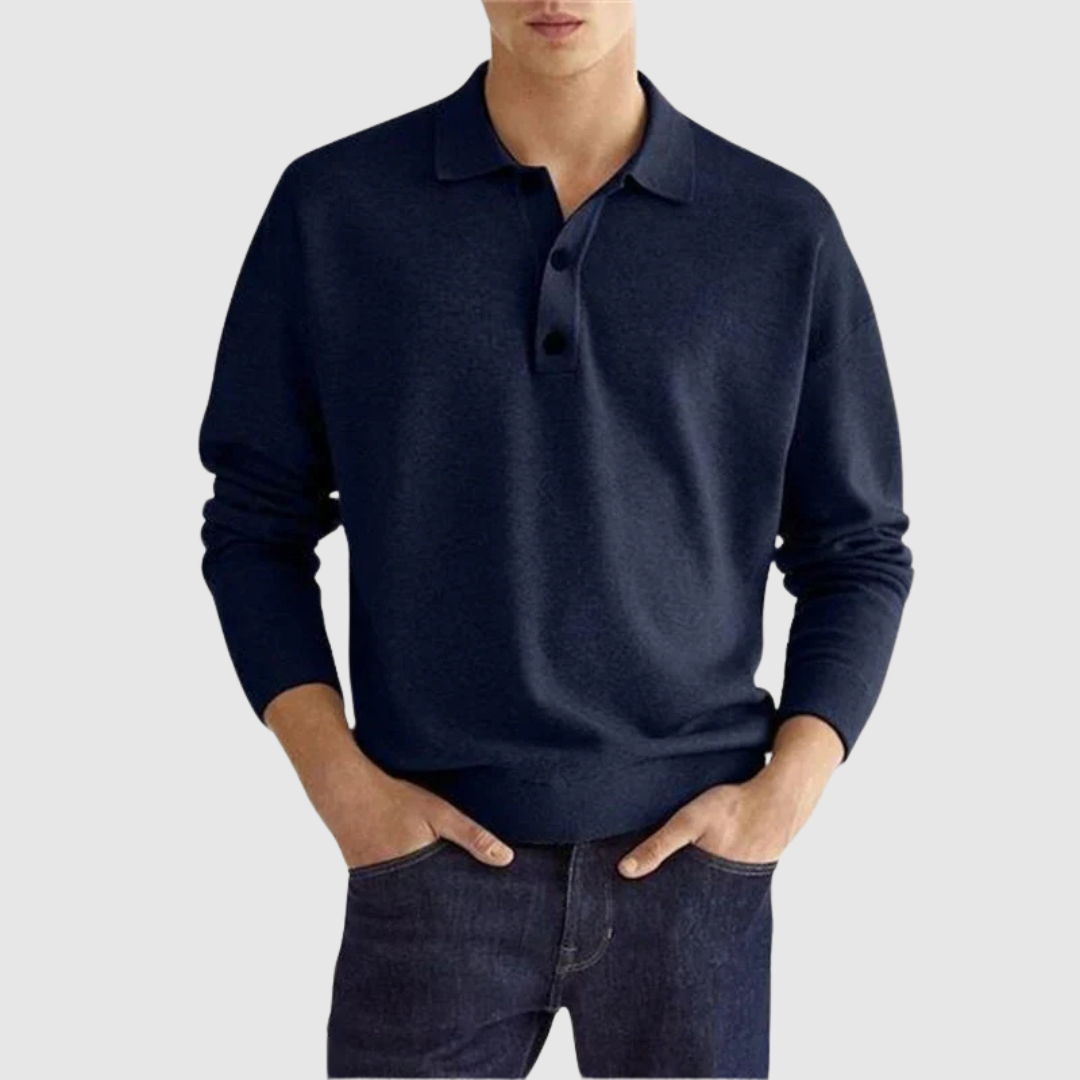 Aldo™ | Luxe Long Sleeve Polo Shirt
