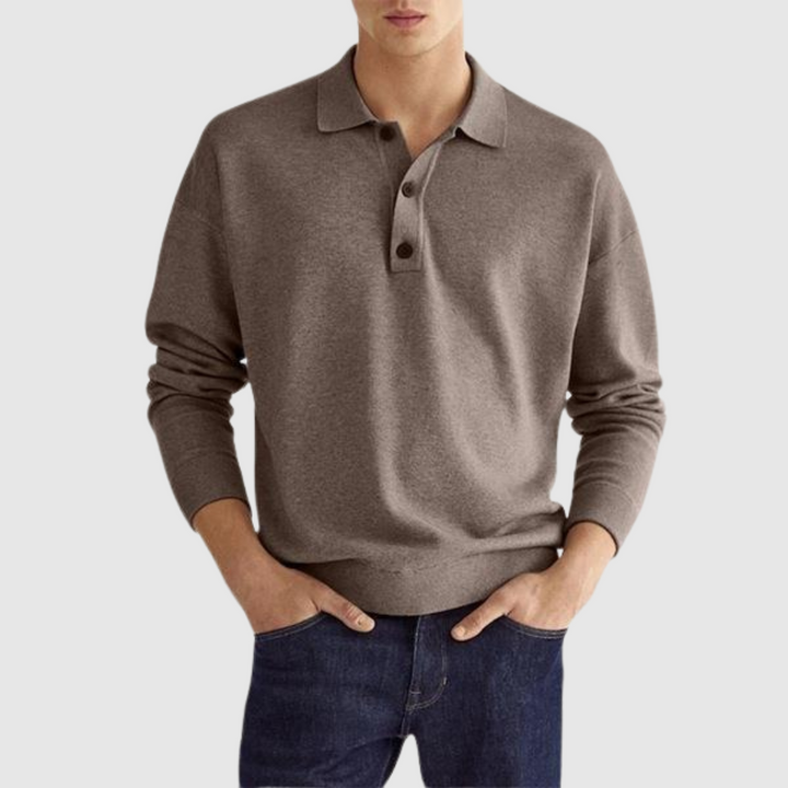 Aldo™ | Luxe Long Sleeve Polo Shirt