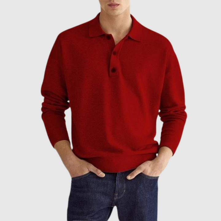 Aldo™ | Luxe Long Sleeve Polo Shirt