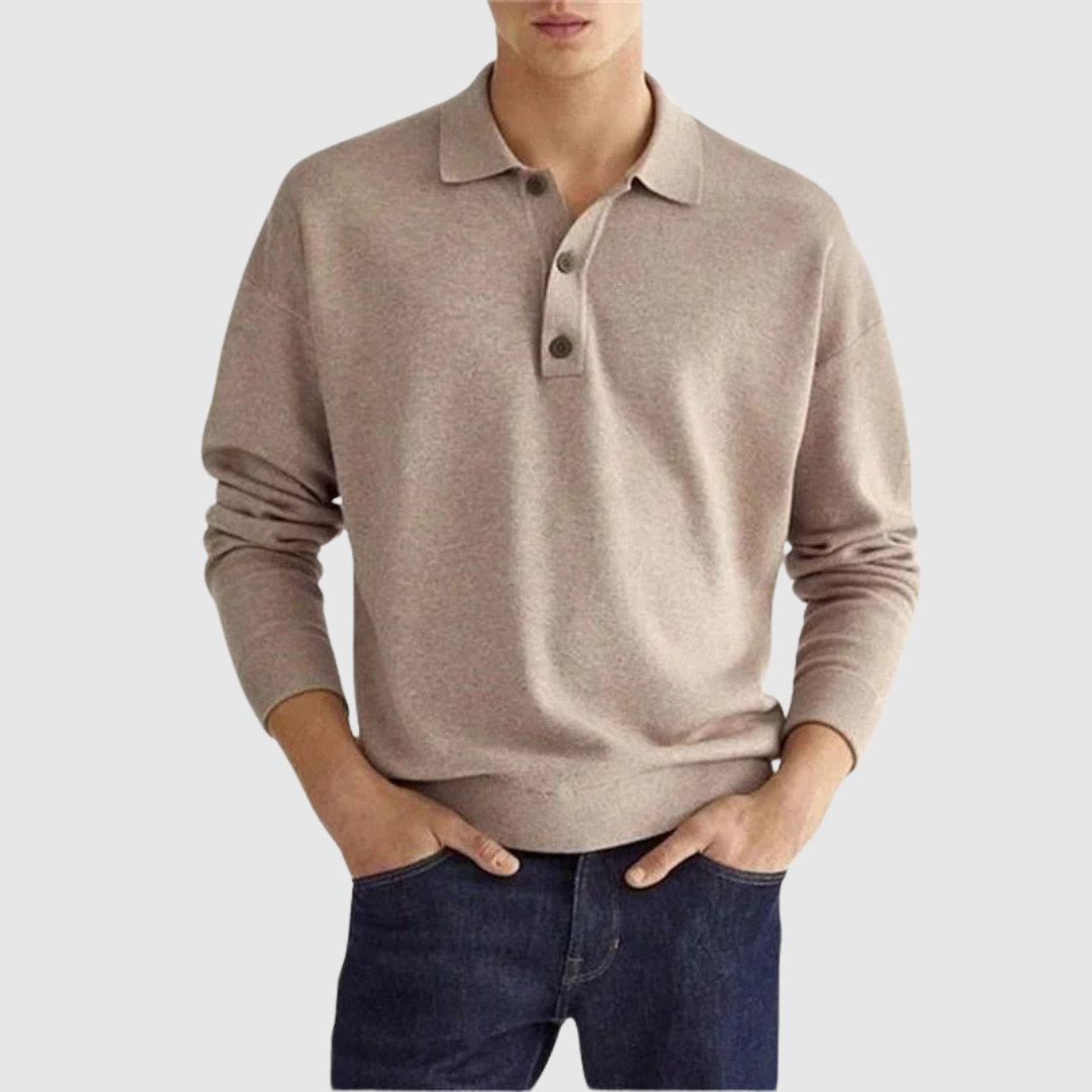 Aldo™ | Luxe Long Sleeve Polo Shirt