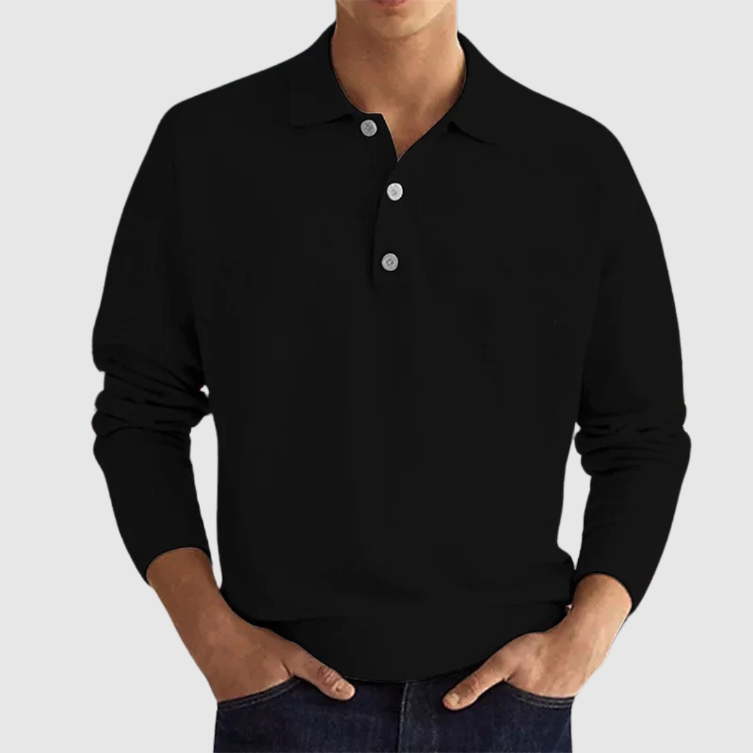 Aldo™ | Luxe Long Sleeve Polo Shirt