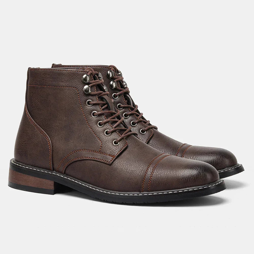 Keith | Vintage Derby Shoes with Toe