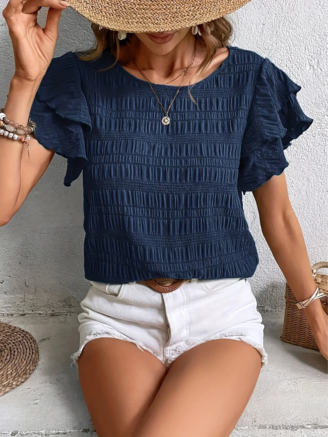 Charmaine | Airy blouse with playful ruffles