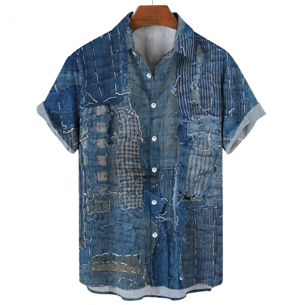 Fredric | Geometric Patchwork Shirt
