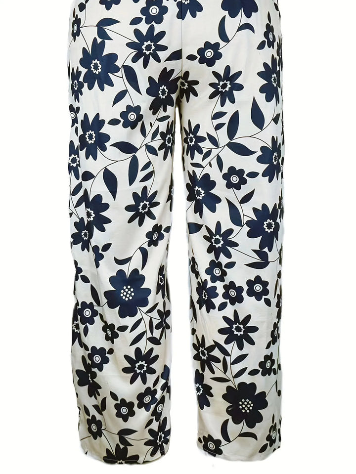 Lavina | Loose pants with a stylish floral print
