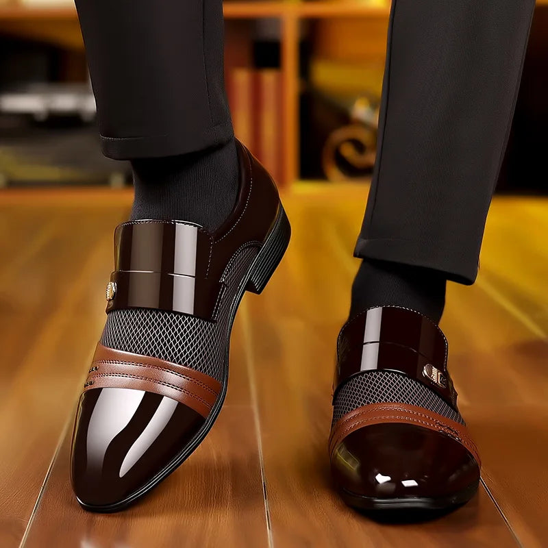 MILO™ | URBAN LEATHER SNEAKERS WITH THICK SOLE FOR MEN