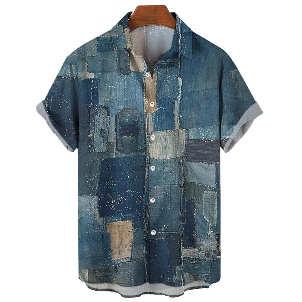 Fredric | Geometric Patchwork Shirt