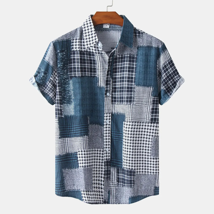 Fredric | Geometric Patchwork Shirt