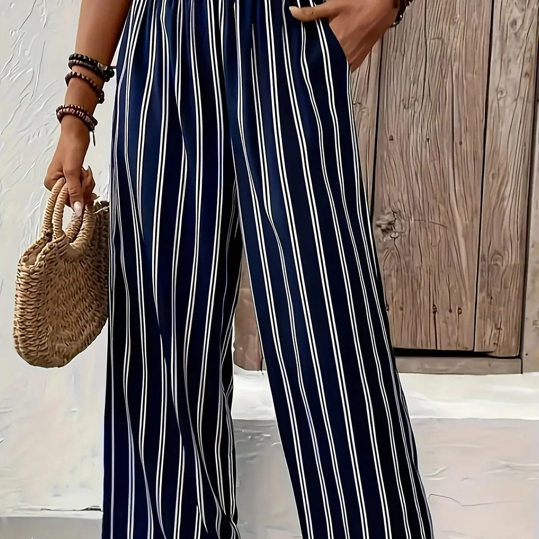 Abby | Stylish Striped Wide-Leg Pants