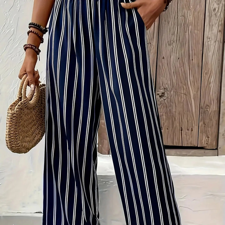 Abby | Stylish Striped Wide-Leg Pants