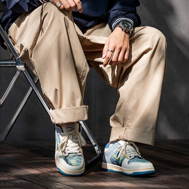 Van Gogh Starry Mirror Inspired Sneakers