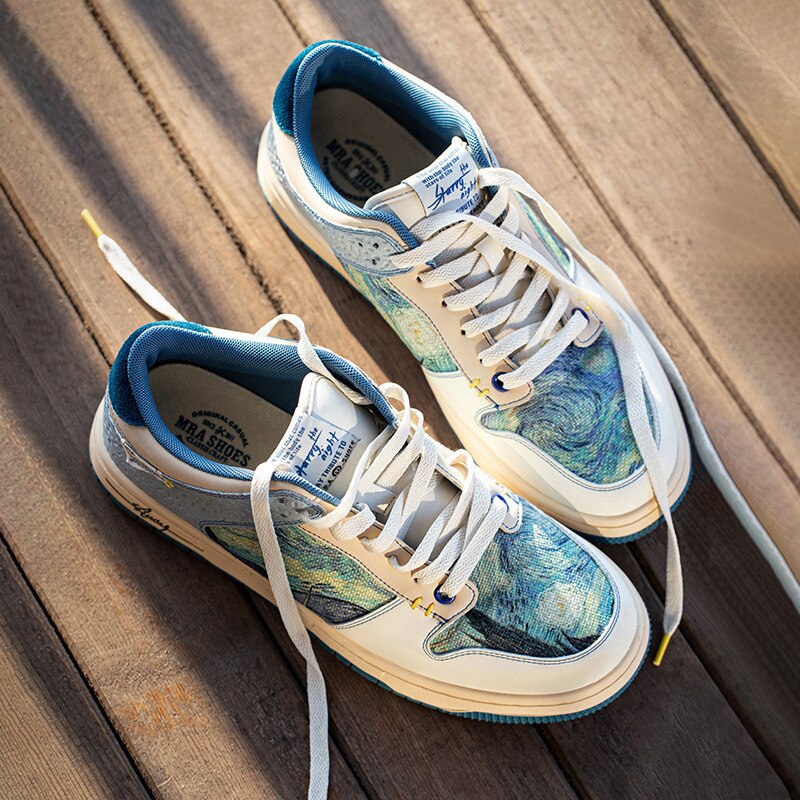 Van Gogh Starry Mirror Inspired Sneakers