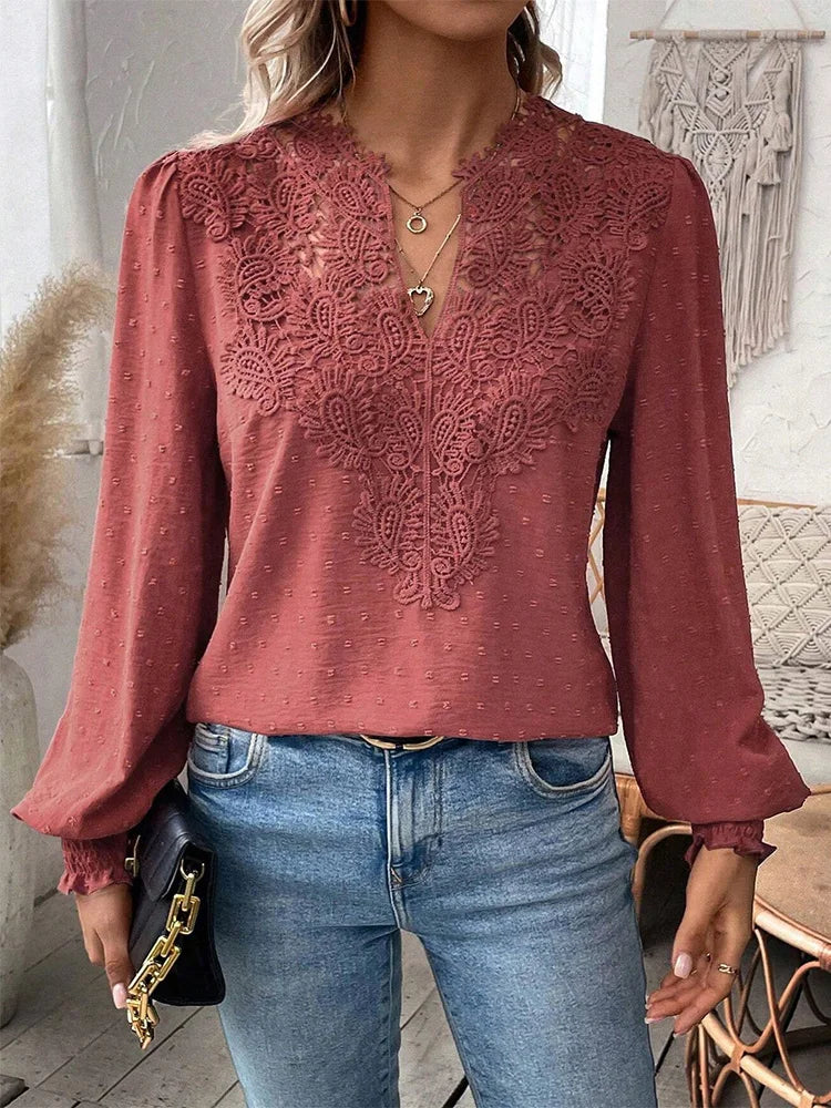 Charlene | Elegant blouse with decorative details