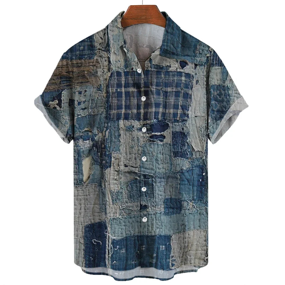 Fredric | Geometric Patchwork Shirt