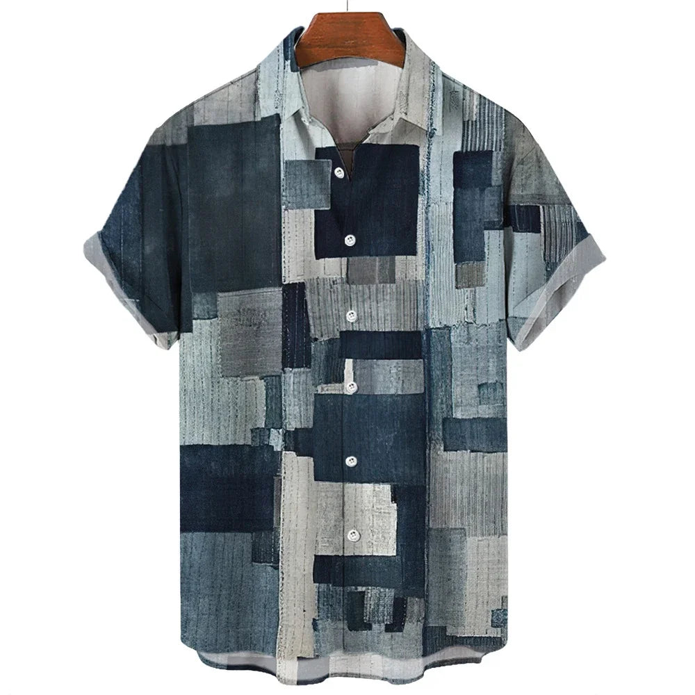 Fredric | Geometric Patchwork Shirt