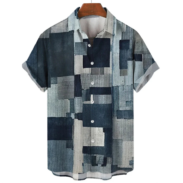 Fredric | Geometric Patchwork Shirt