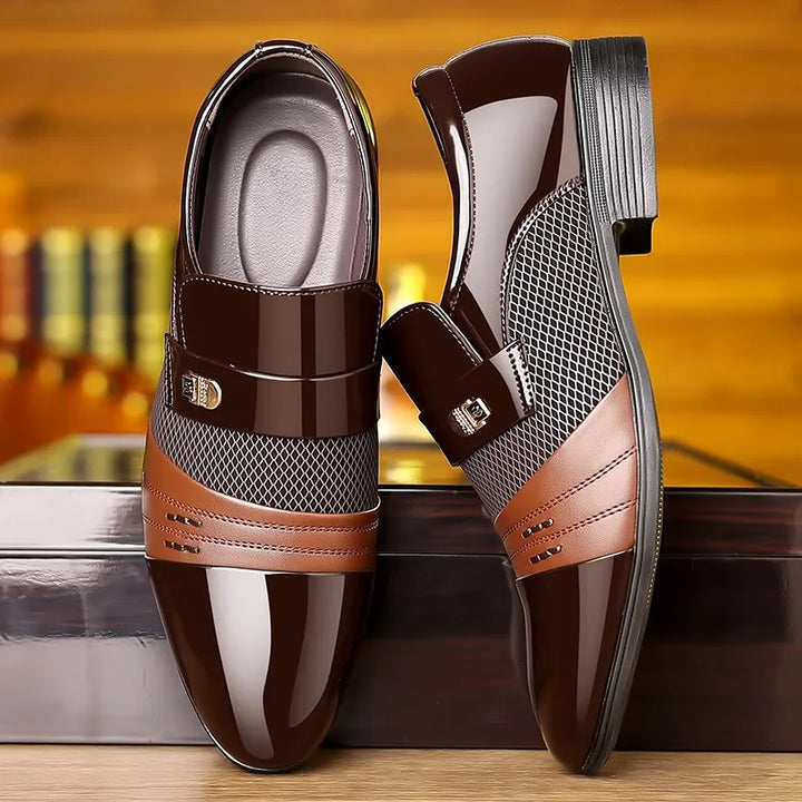 MILO™ | URBAN LEATHER SNEAKERS WITH THICK SOLE FOR MEN