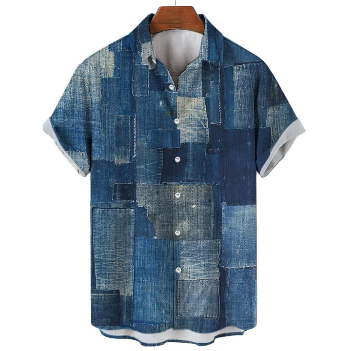 Fredric | Geometric Patchwork Shirt