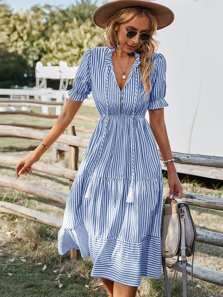 Laureen | Charming Dress with Stripes