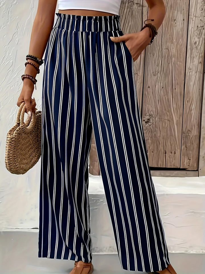 Abby | Stylish Striped Wide-Leg Pants