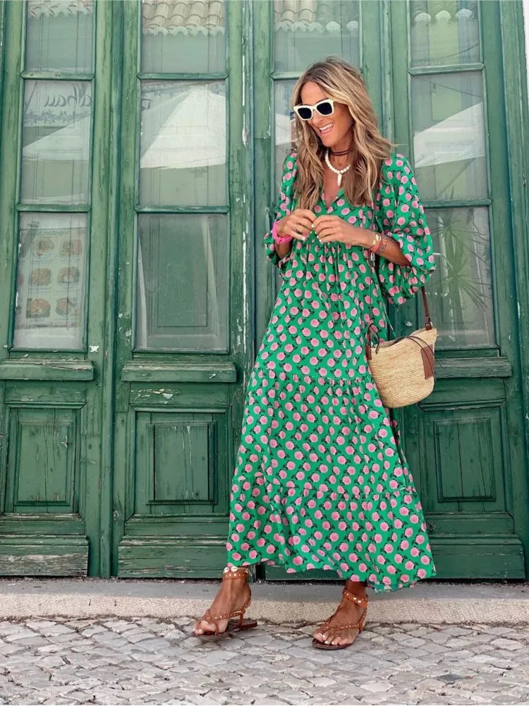Roosmarijn | Boho Midi Dress