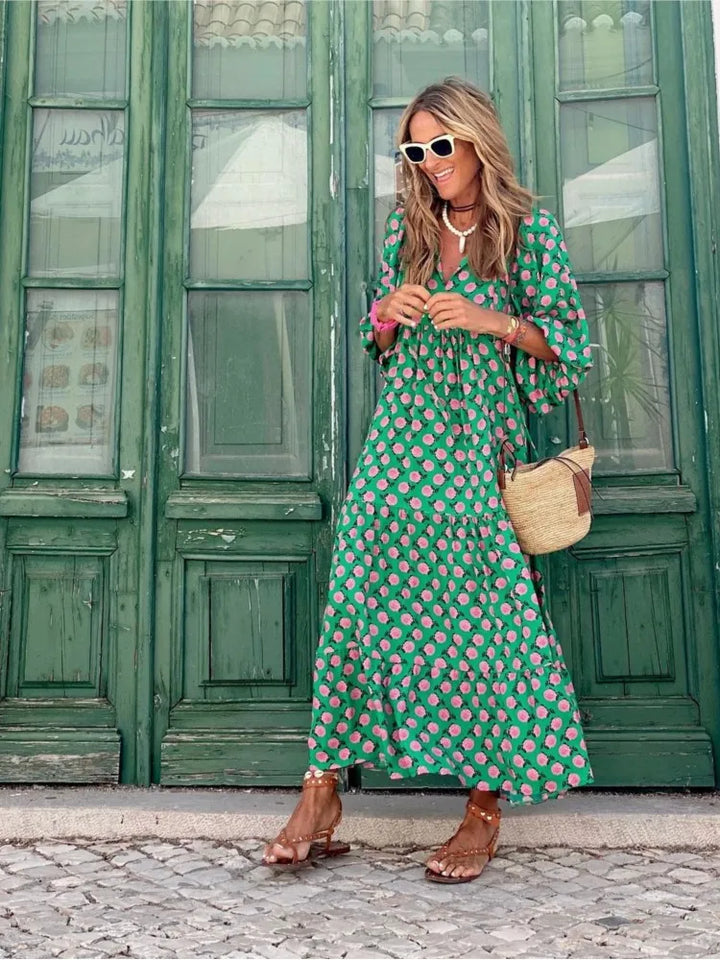 Roosmarijn | Boho Midi Dress