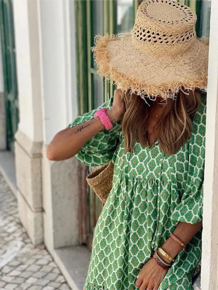 Roosmarijn | Boho Midi Dress